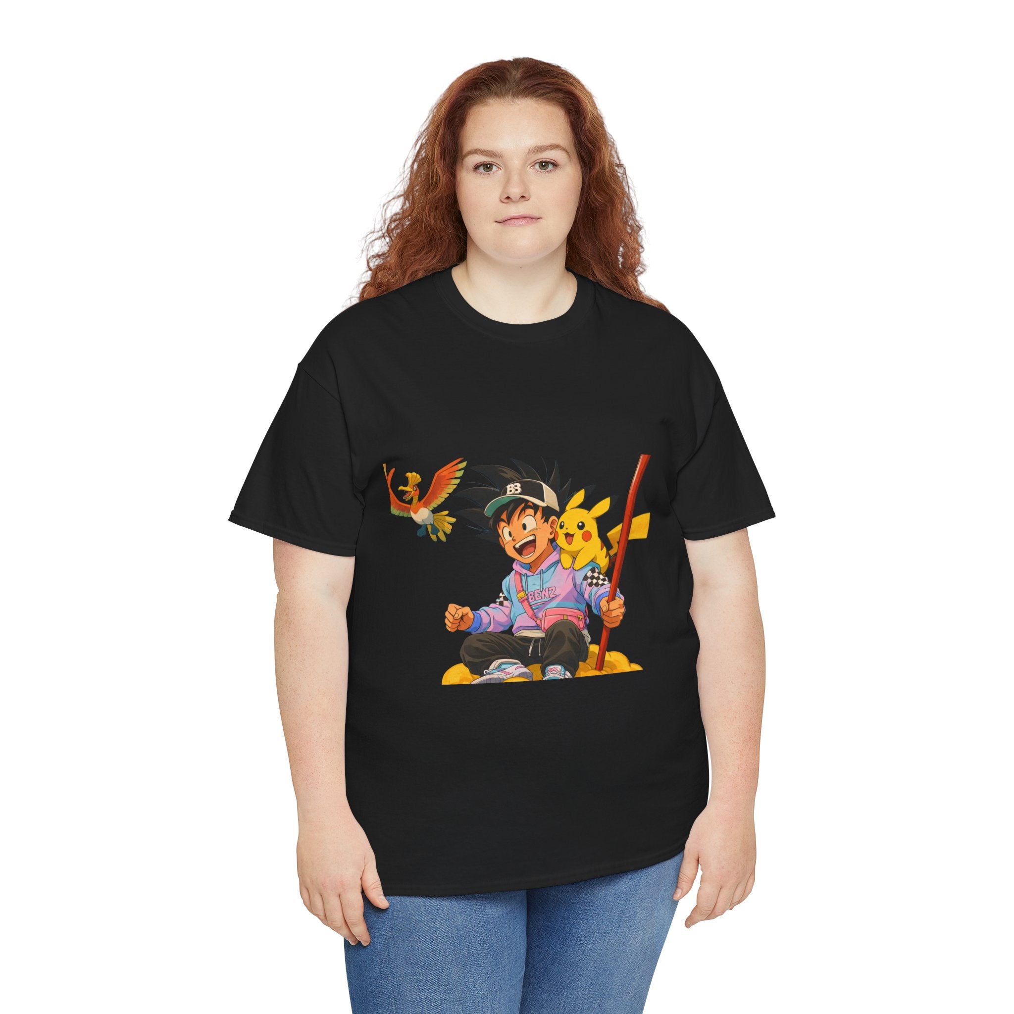 Anime Crossover Graphic Tee — Cute Retro Crossover Fan Shirt