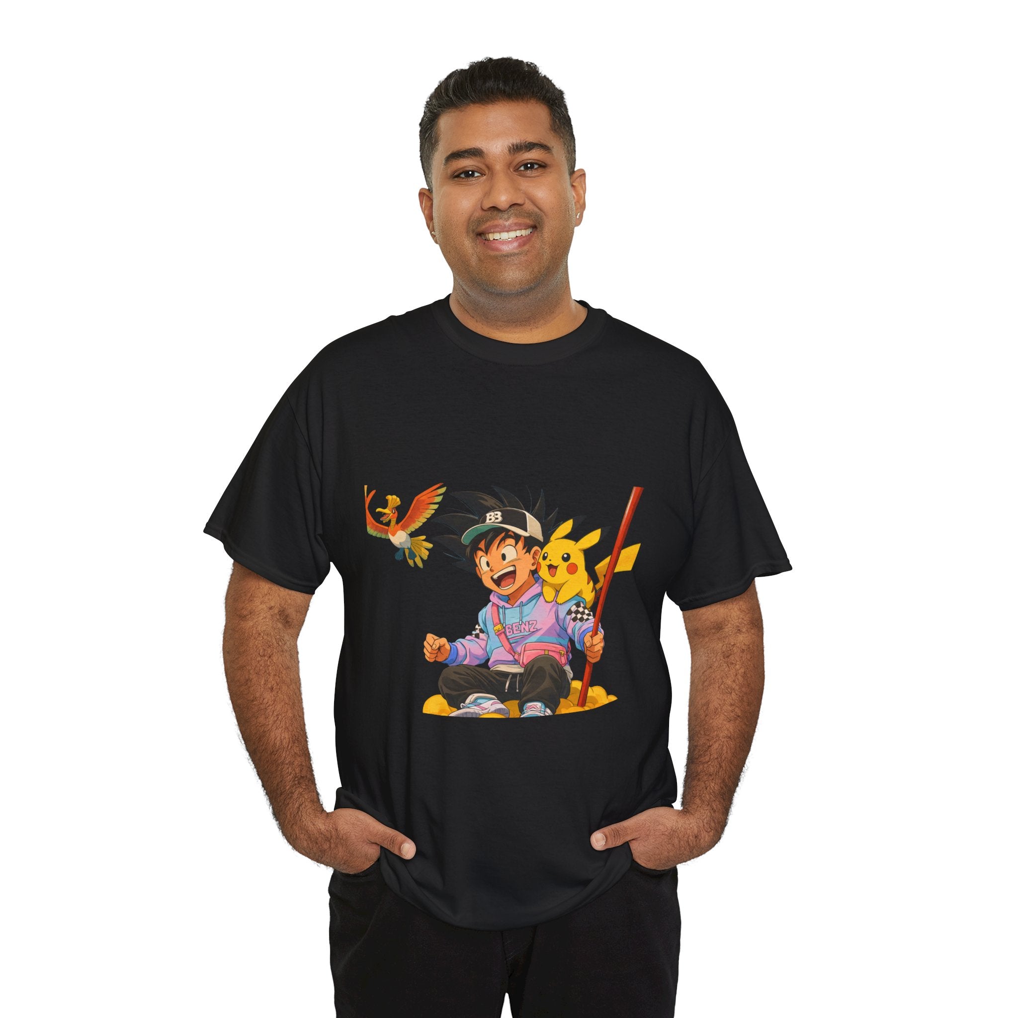 Anime Crossover Graphic Tee — Cute Retro Crossover Fan Shirt
